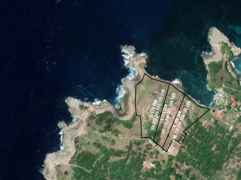 Freehold - Oceanfront Paradise Spectacular Land for Sale on Ceningan Island with Sunset Views