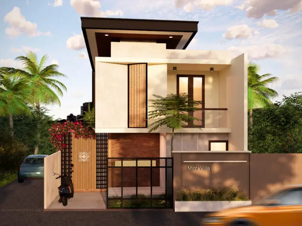 Leasehold - Stylish Tropical Living Villa with Pool in Tumbak Bayuh, Canggu, Bali