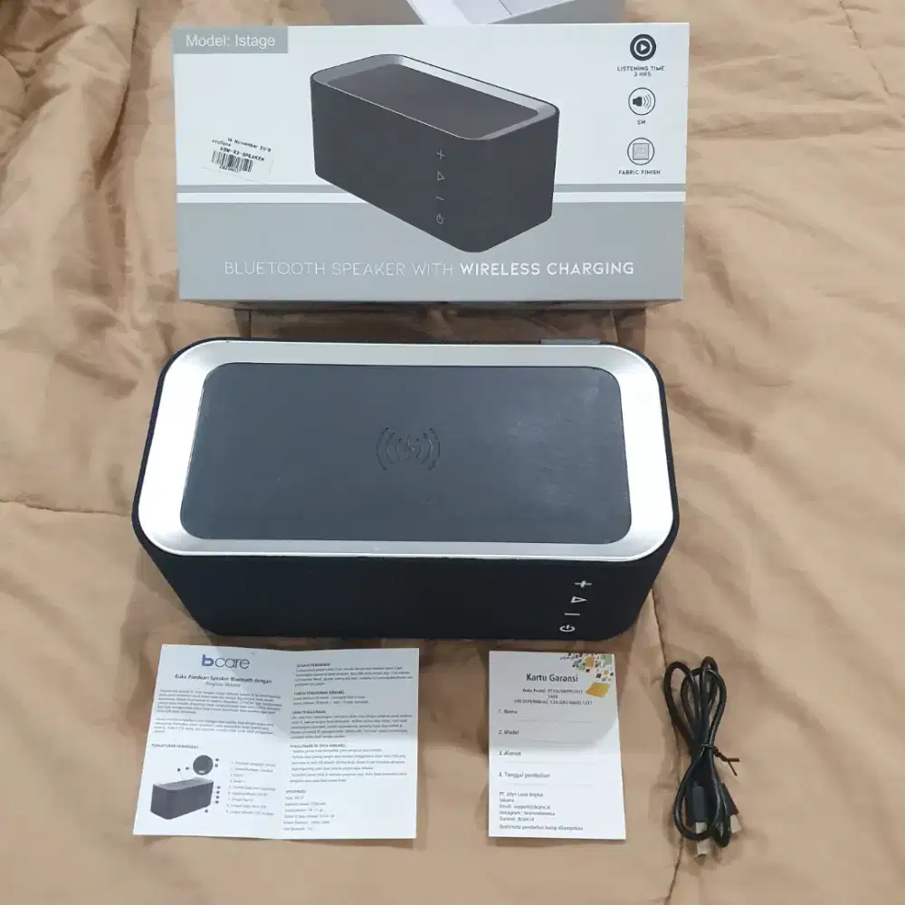 Speaker Bluetooth + Wireless Charging