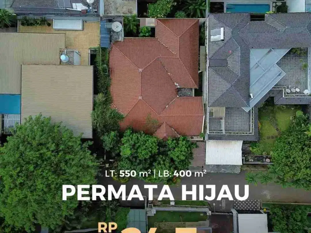 rumah dalam komplek di permata hijau premium area shm jakarta selatan