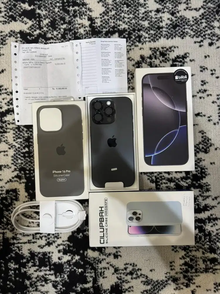 iphone 16 pro bh 100% fullset sampe nota