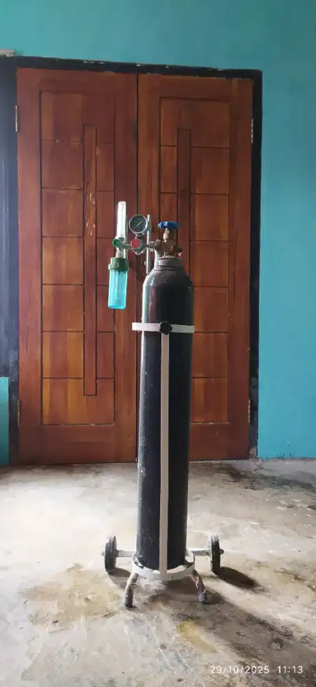 Tabung oksigen lengkap tinggal pakai