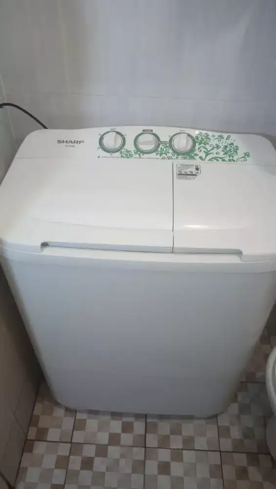 Mesin cuci sharp 2 tabung