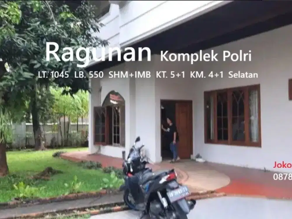 Rumah Asri MURAH Area Exclusive Kavling Polri, Ragunan, Jakarta