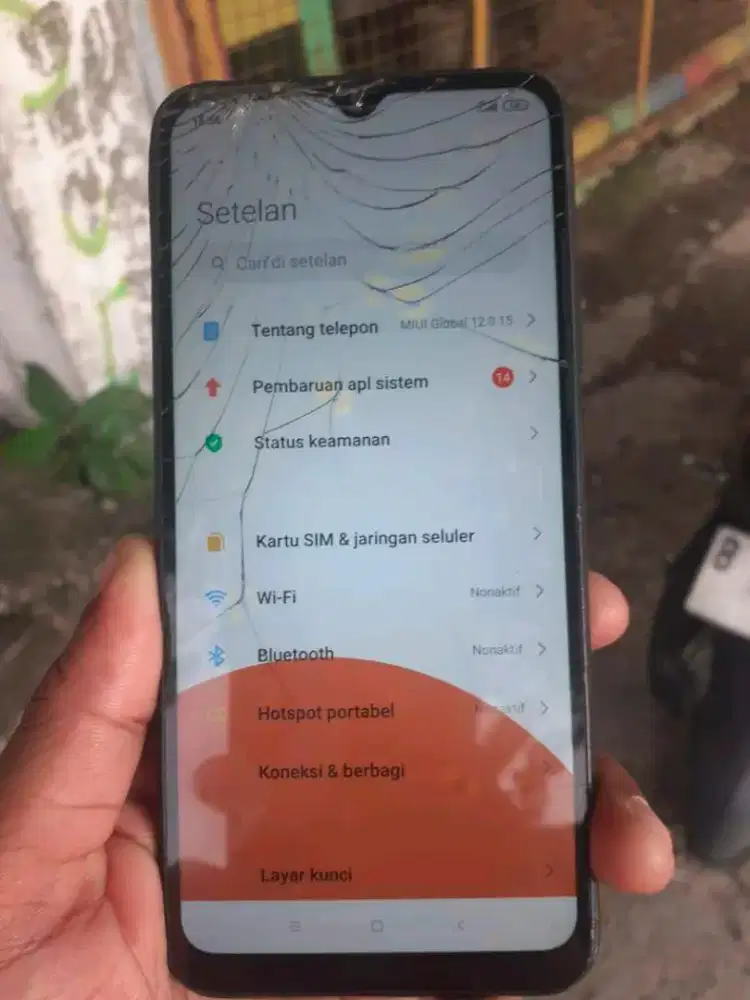 Redmi 9a ram 2/32 minus sesuai gambar sentuhan normal