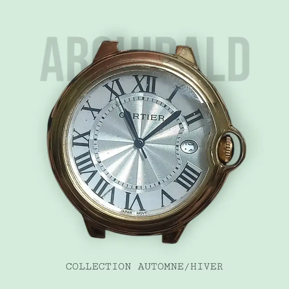 jam tangan Cartier 
vintage Cartiieer