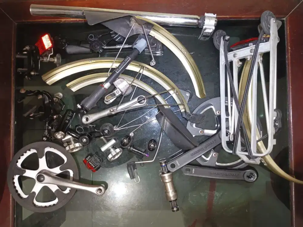 Part sepeda bekas Brompton (borongan saja capek jual satuan)