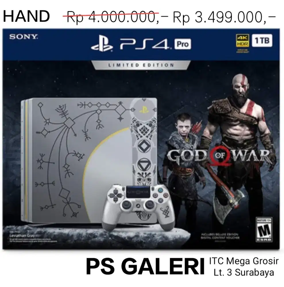 PS4 PRO HAND HDD 1TB FULL GAME PROMO 11-11