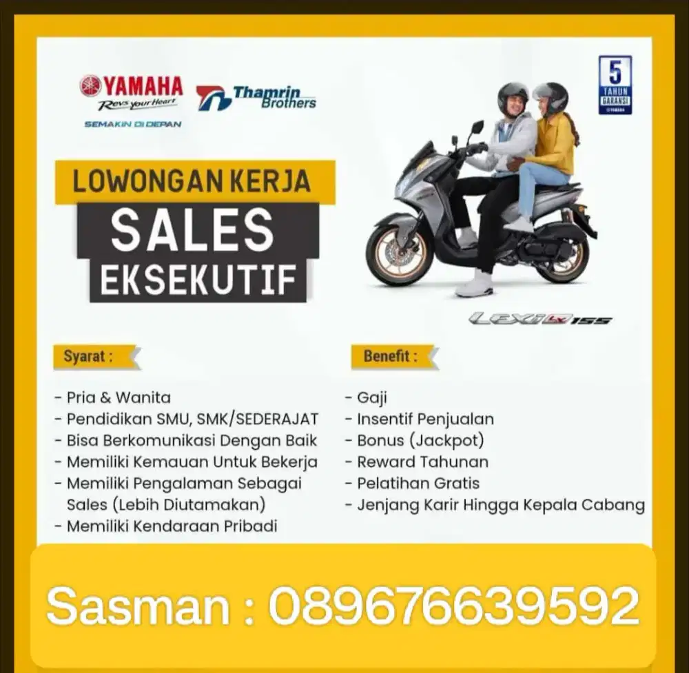 Sales Yamaha Thamrin