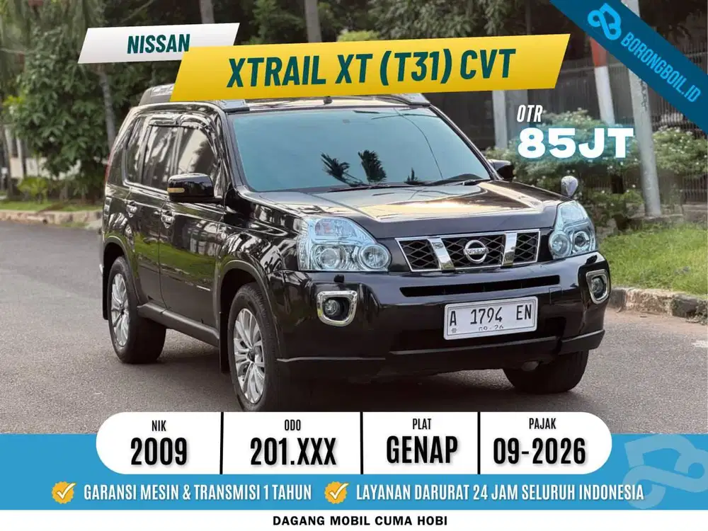 NISSAN XTRAIL XT 2.5CC AT 2009 SERVICE RECORDS