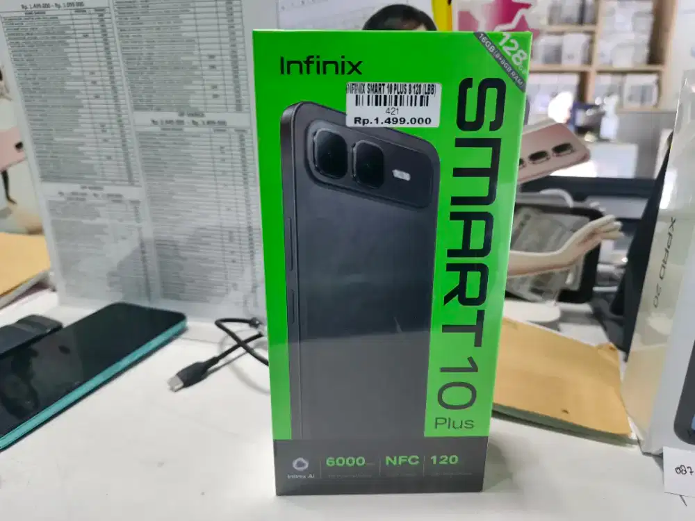INFINIX SMART 10 PLUS RAM 8+8/128GB ATLANTIS DAHSYAT