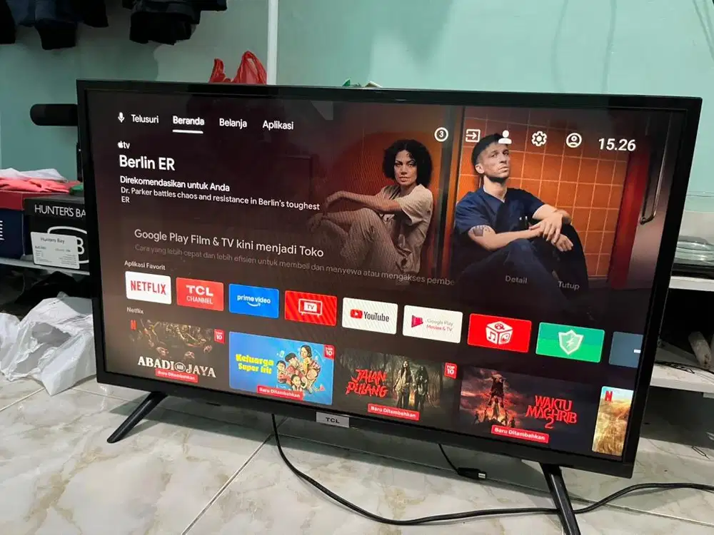 Tv led tcl 32inch android smart digital