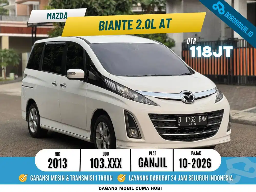 MAZDA BIANTE 2.0 AT 2013 SIAP PAKAI ISTIMEWA