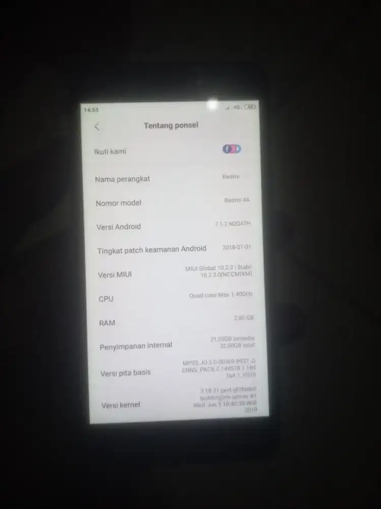 Redmi 4a 2/32 normal