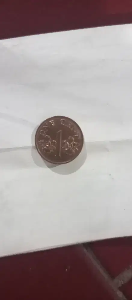 Coin 1 sen singapore