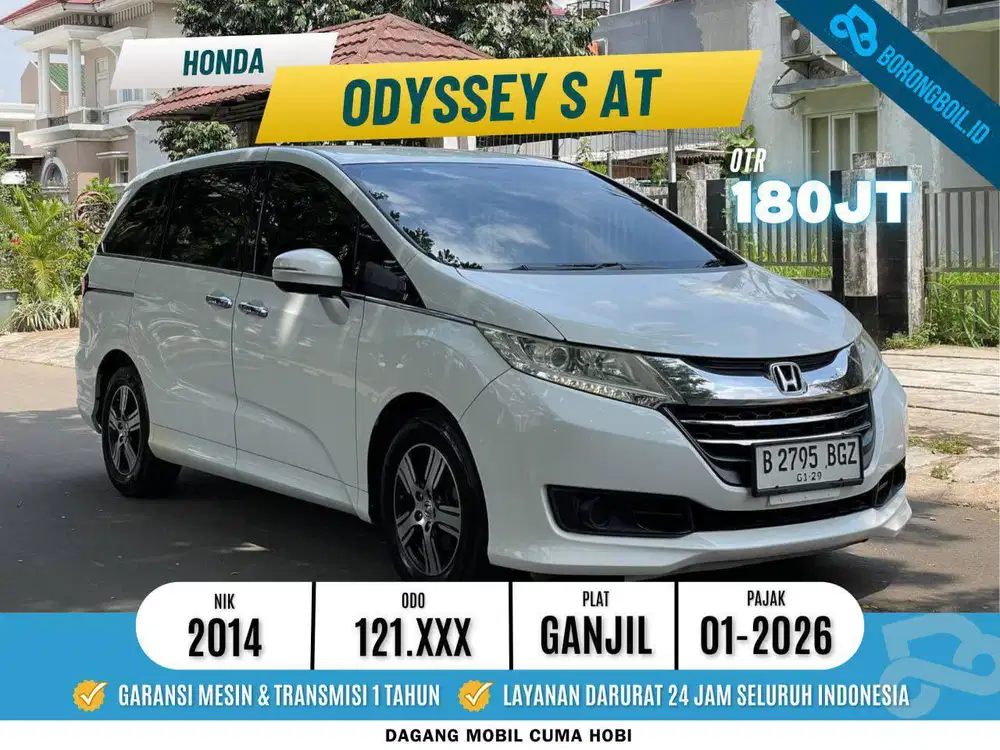 HONDA ODYSSEY S AT 2014 ISTIMEWA SIAP PAKAI