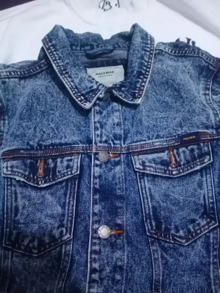 Jaket denin pull&bear original