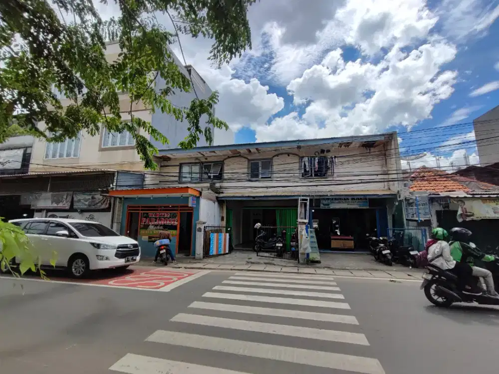 Dijual ruko depan SMA56. Jalan utama. Lebar