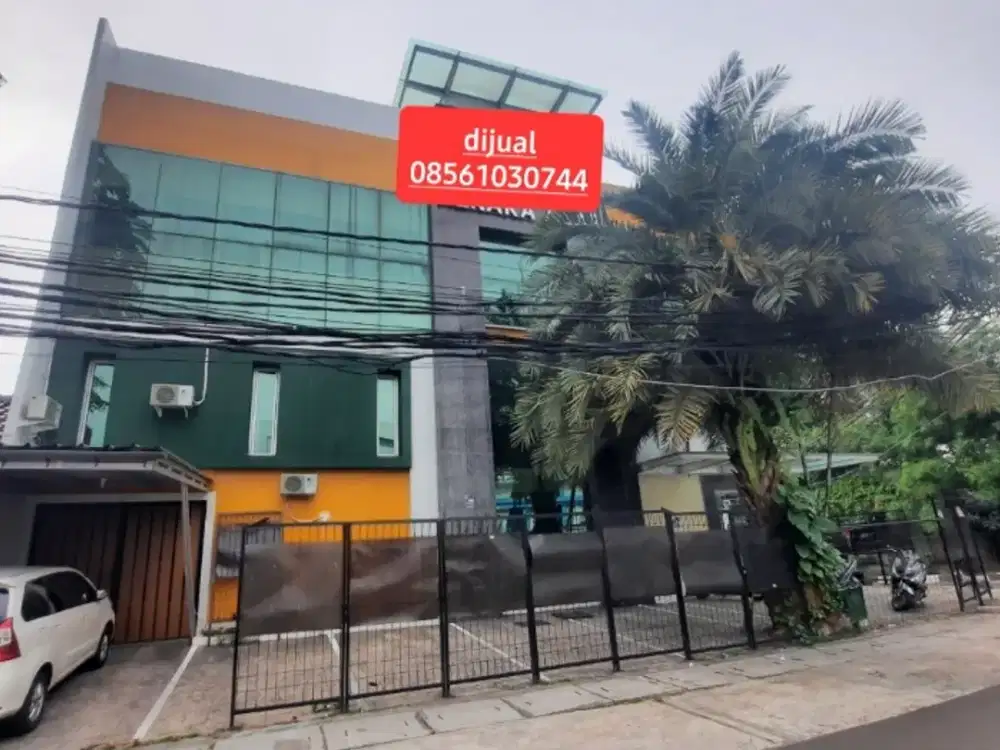 Gedung 3 lantai dekat/blkg Pondok Indah Mall 1 kebayoran hny 17m