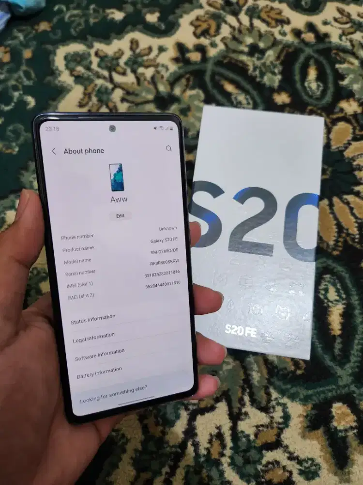 Samsung s20 fe sein 256