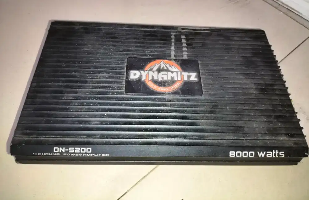 Power ampli mobil 4 cenel kondisi normal
