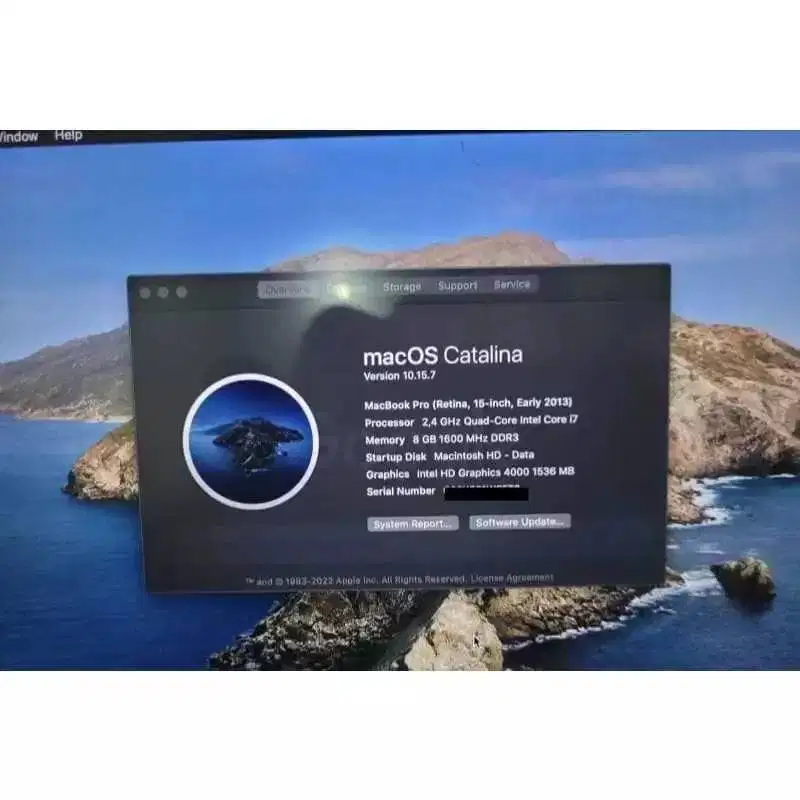 Macbook Pro 2013 15 Model A1398 core i7 8/128 Gb Not M1 M2