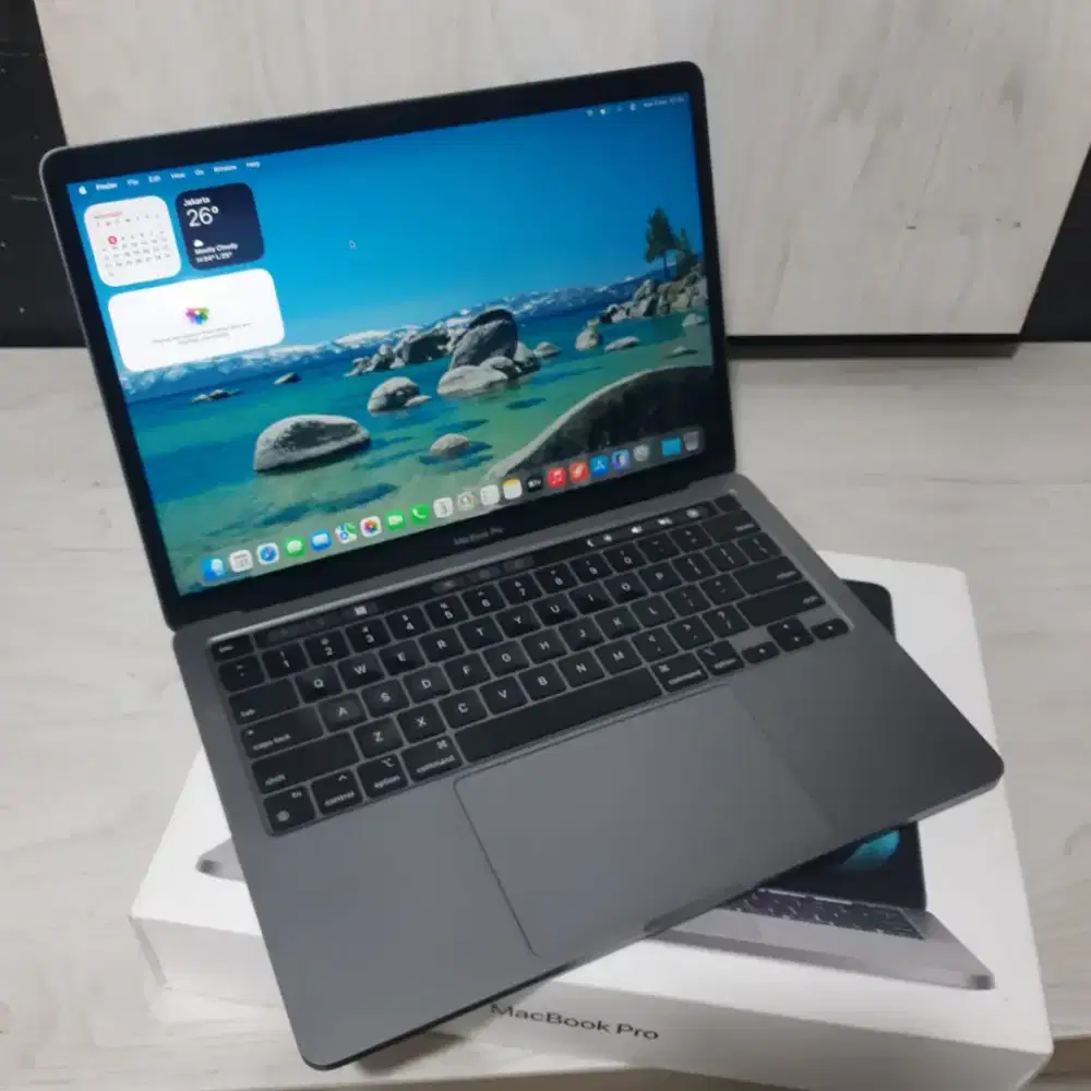 Macbook pro m1 2020 ram 8gb ssd 256gb fullset mulus bisa cod