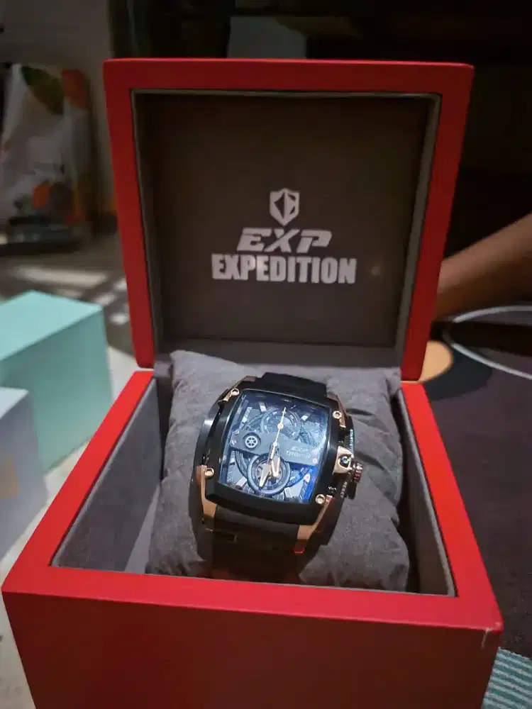 Expedition Chronograph E 3008 BC BBRBA Men Black Dial Black Stainless