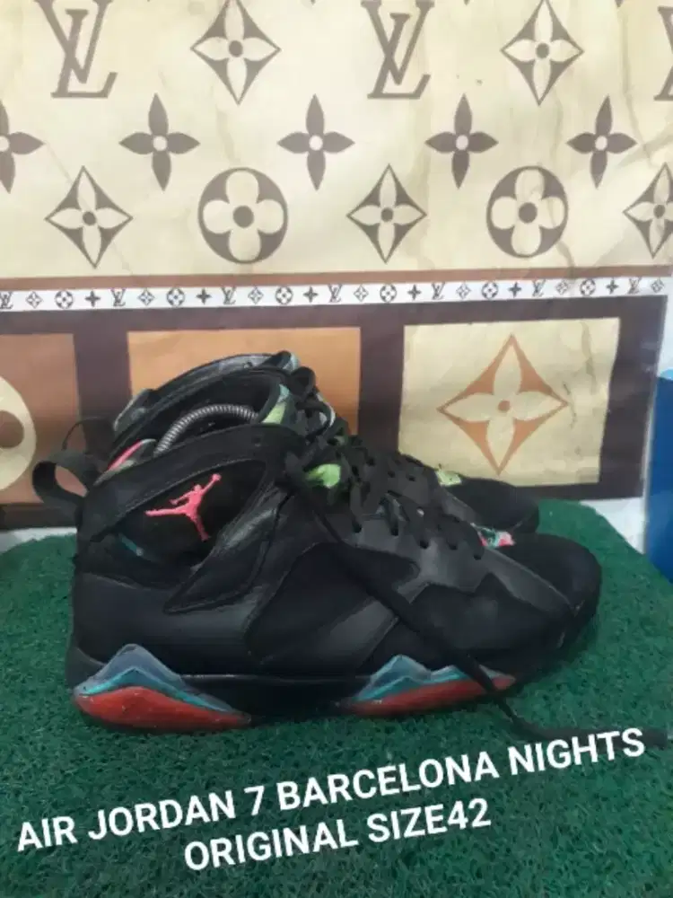 Jordan 7 barcelona nights Original size42 Kndisi ok siap pakai asli