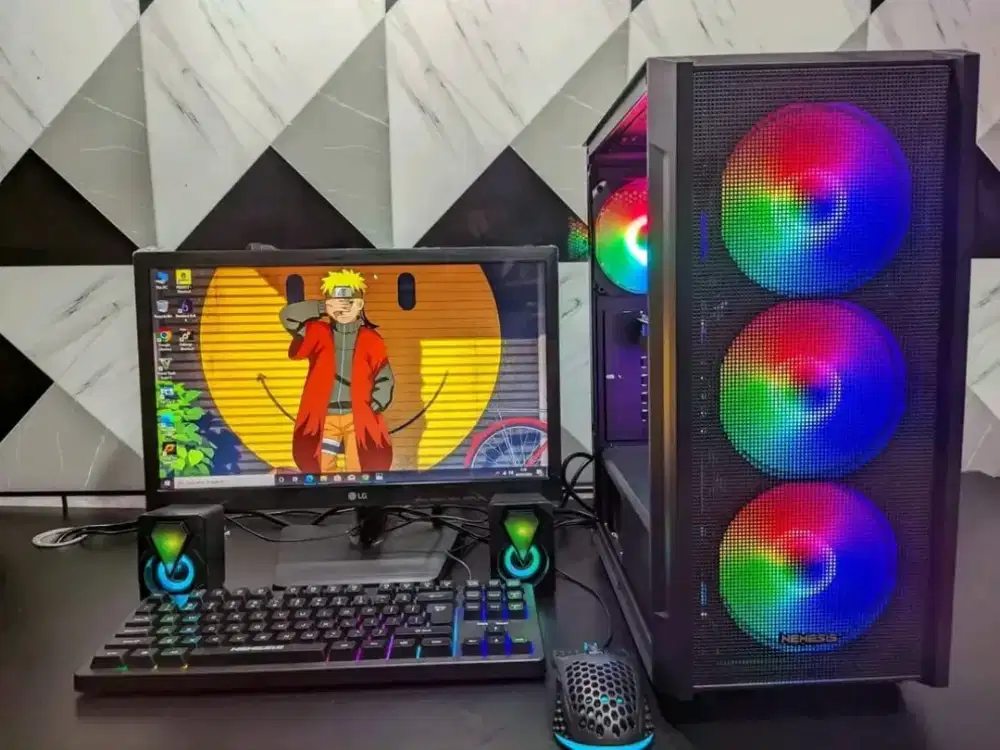 PC FULSET I5 GEN6 LYAR LED 19IN SIAP PAKAI