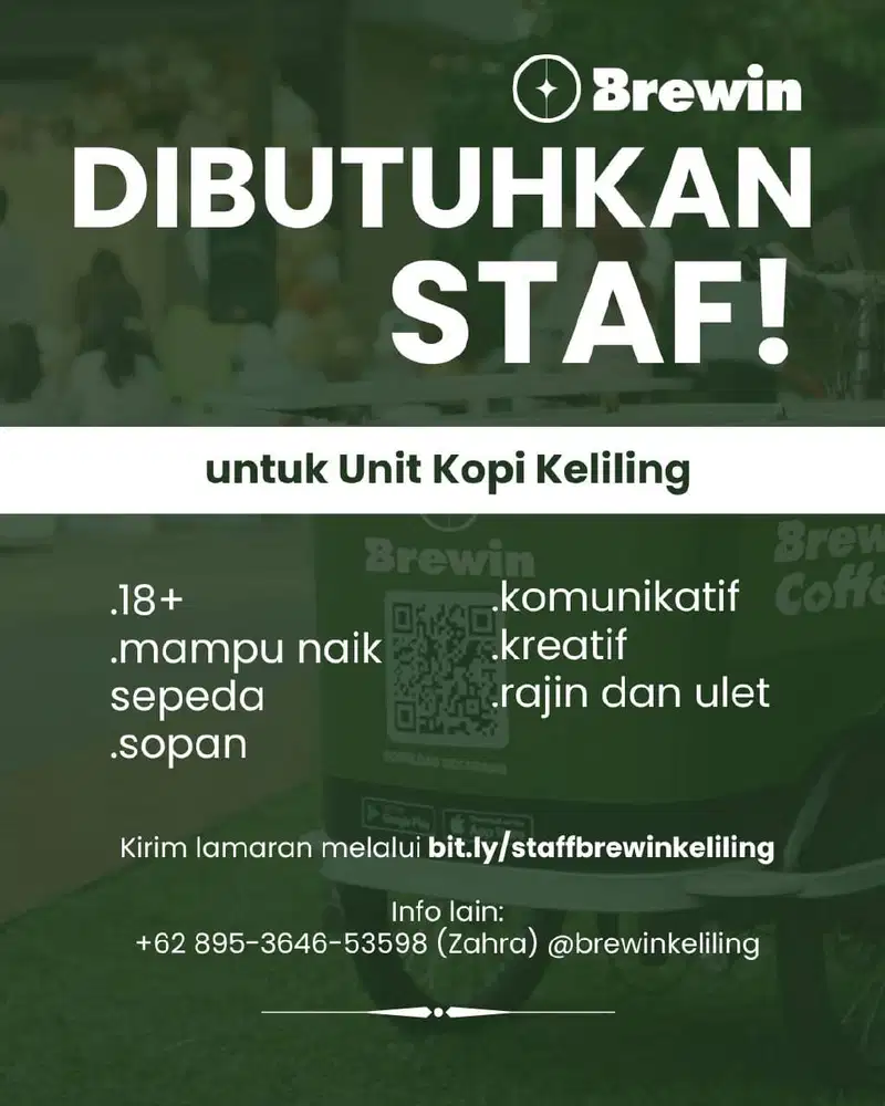 Pramusaji/Barista Kopi Keliling