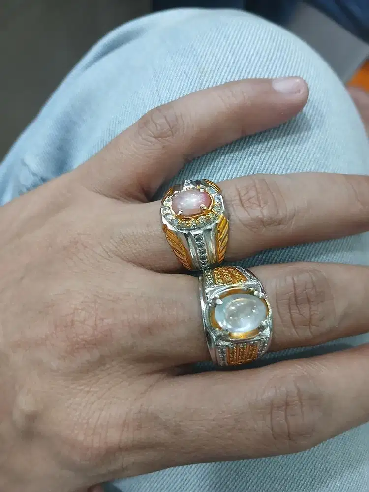 Jual murah white saphire & star rubi (ada memo)