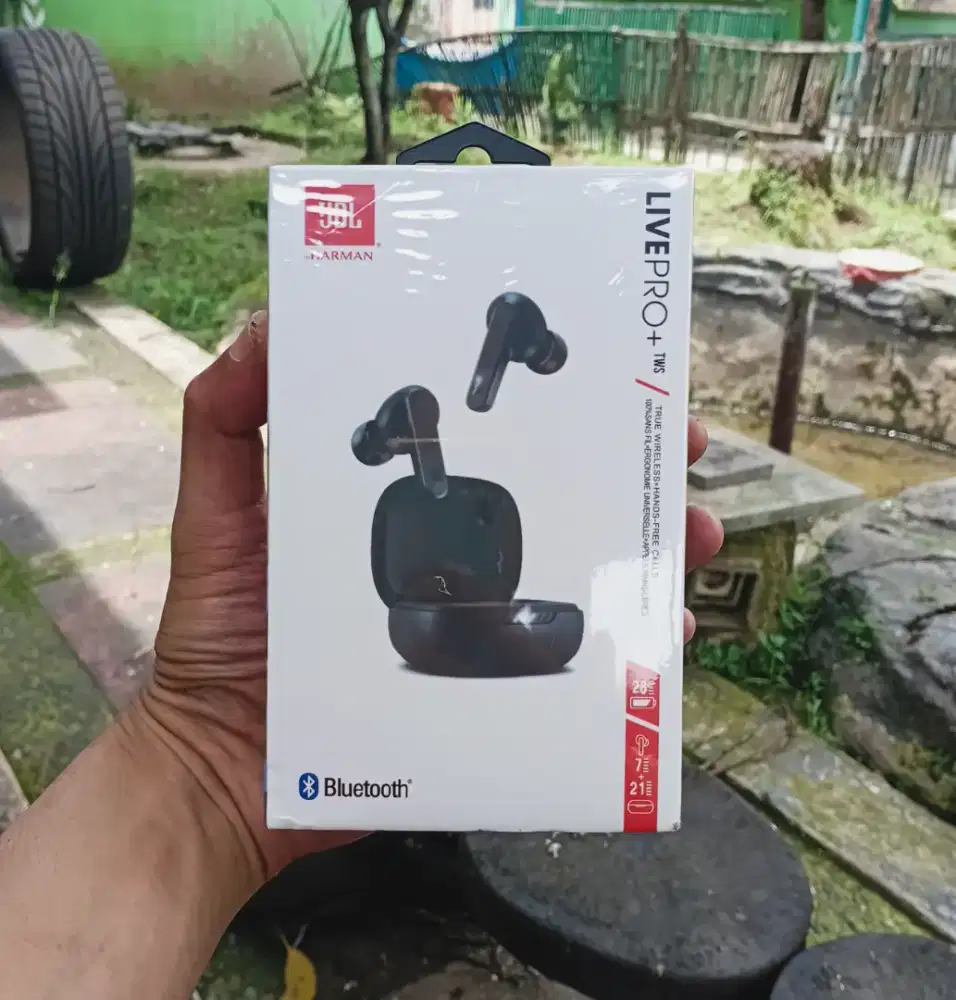 Headset JBL Pro Live Plus By HARMAN TWS Bluetooth • PURE BASS SOUND •