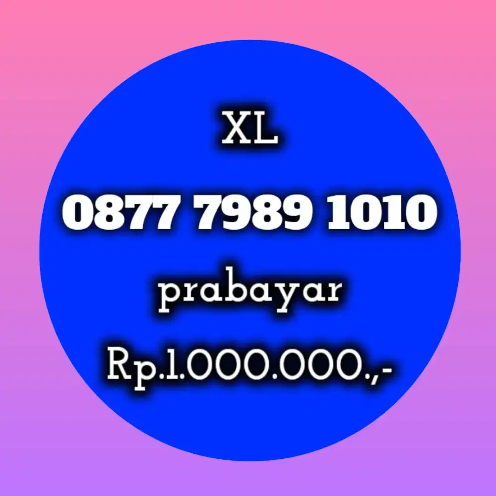 NOMOR CANTIK XL 7989 1010