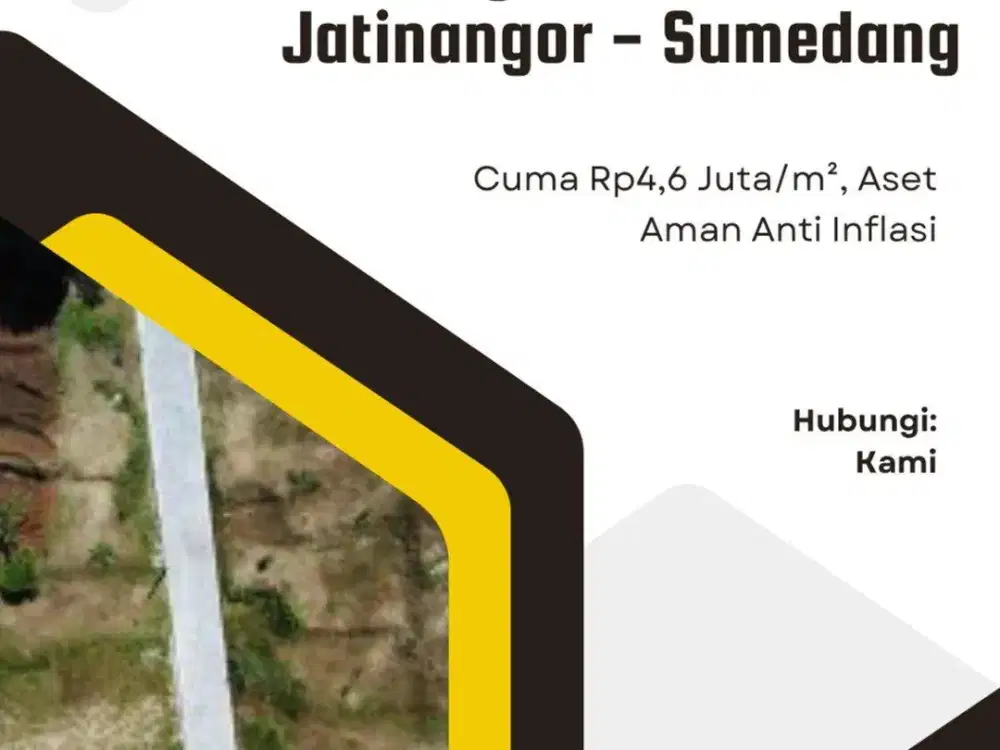 LOKASI EMAS 5 MENIT TOL CILEUNYI! Kavling Jatinangor Strategis, Bebas Macet ke Bandung