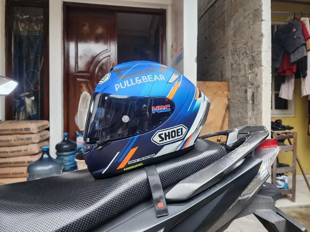 Helm Shoei X14 Clone Repaint Alex Marquez
