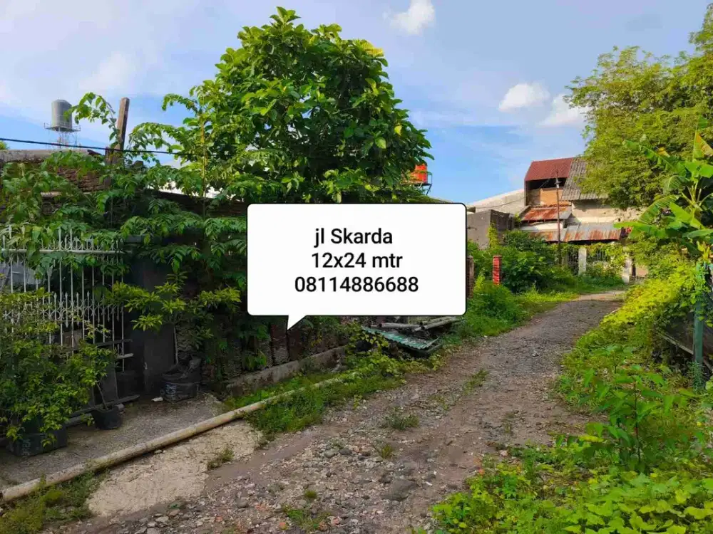 Tanah jl Skarda 12x24 MTR dekat Emy saelan Alauddin Panakukang Pettarani