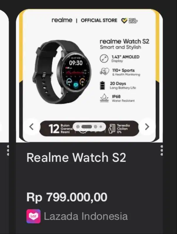 Realme Watch S2 NEW Garansi Resmi