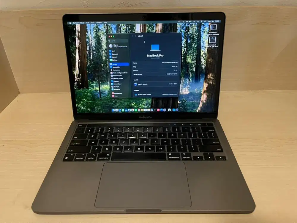 Macbook Pro M1 13 inch ex IBOX 8gb 256gb space gray fullset mulus
