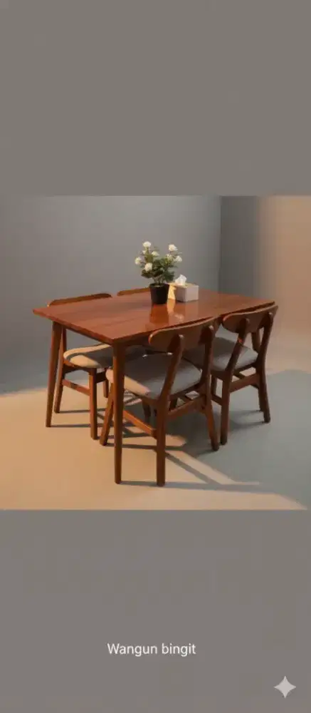 Set meja makan minimalis