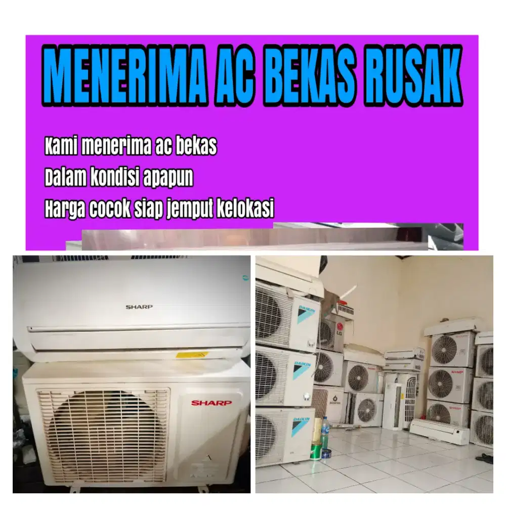 Terima ac bekas rusak