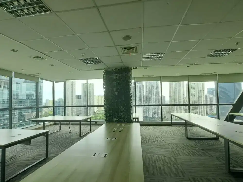 Sewa Kantor 378 m2 di Lippo Kuningan Kondisi Semi Furnish, Hrg Nego