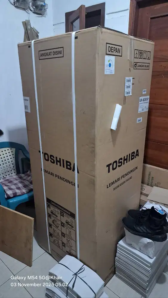 jual kulkas 2 pintu Merk TOSHIBA Type GR-B28ISP