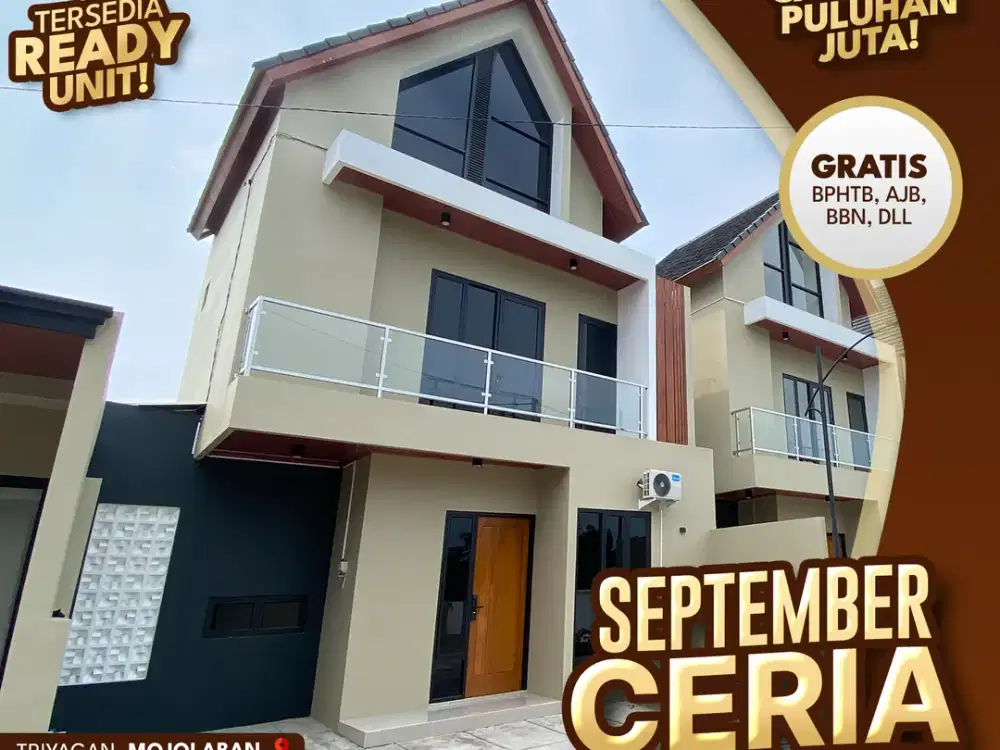 Bebas Pajak & Notaris! Promo Rumah Skandinavian di Bosstania Triyagan2