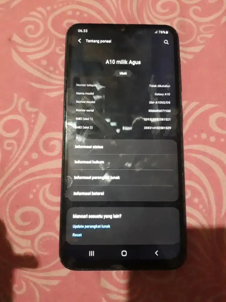 Samsung a10 mulus
