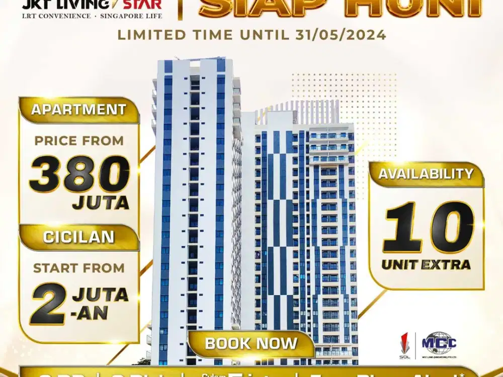 Apartemen JKT Living Star - DP 0% Free Biaya Akad
