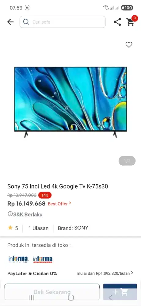 SONY GOOGLE TV 75INCH PROMO