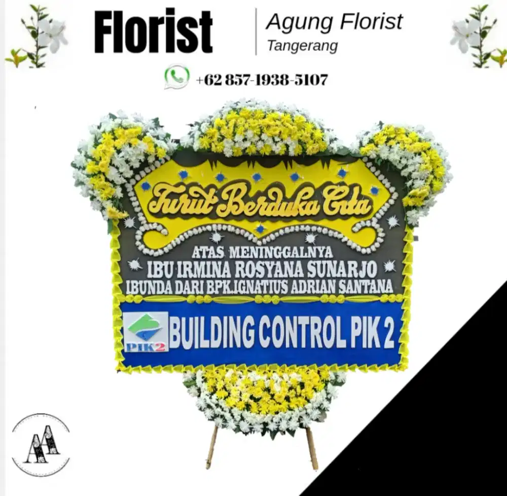 Karangan bunga papan