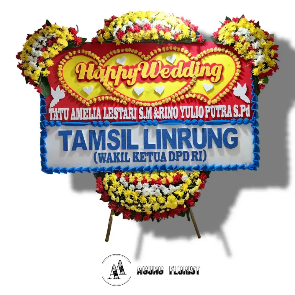 Karangan bunga papan