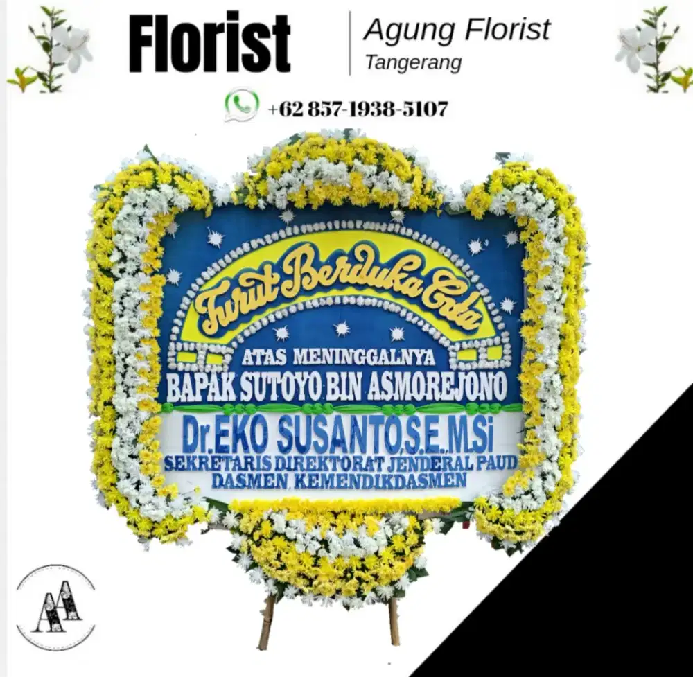 Karangan bunga papan